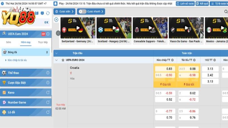 K Thể Thao Yo88: Sân Chơi Lý Tưởng Cho Bet Thủ Mê Cá Độ 4 Hướng dẫn mua vé cược tại sảnh K Thể Thao Yo88