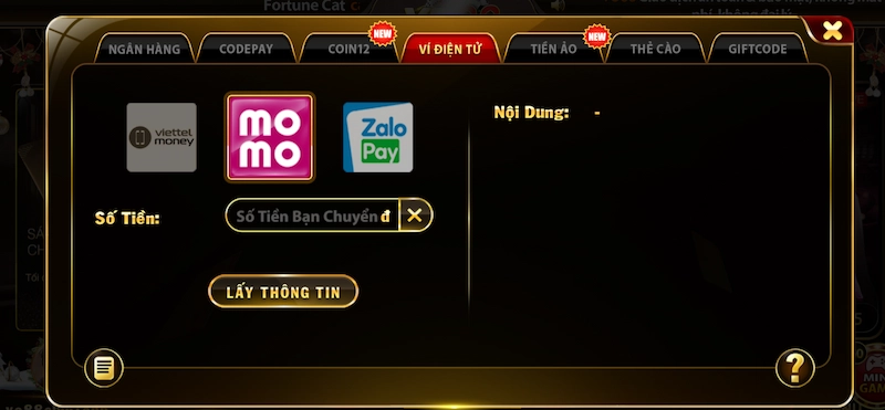 Hướng Dẫn Nạp Tiền Yo88 Nhanh Chóng, An Toàn, Tiện Lợi 4 Nạp tiền qua Ví Điện Tử