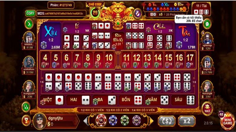 Sicbo Yo88 - Trò Chơi May Rủi Nhưng Đầy Hấp Dẫn 3 Các cửa cược phổ biến trong Sicbo Yo88 online